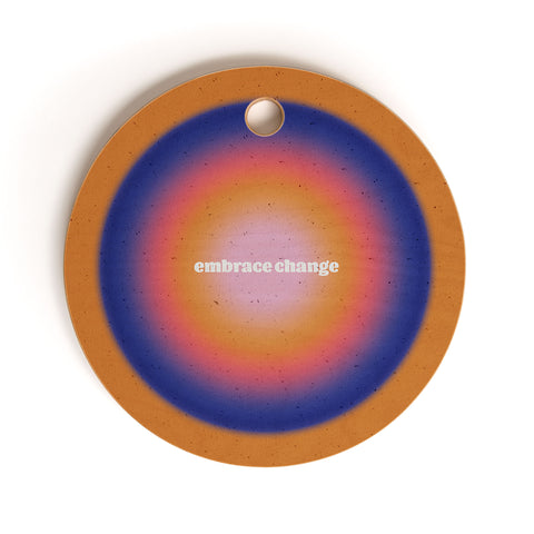 Emanuela Carratoni Angel Numbers Change 555 Cutting Board Round