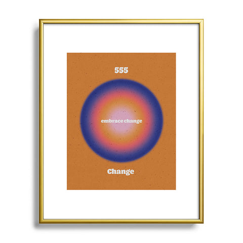 Emanuela Carratoni Angel Numbers Change 555 Metal Framed Art Print