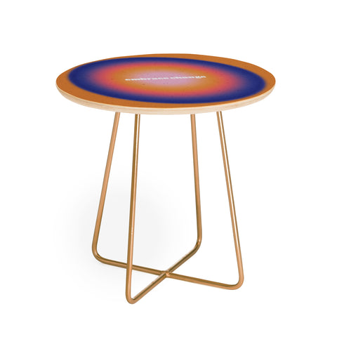 Emanuela Carratoni Angel Numbers Change 555 Round Side Table