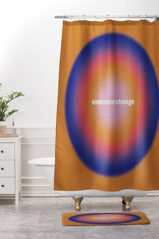 Emanuela Carratoni Angel Numbers Change 555 Shower Curtain And Mat