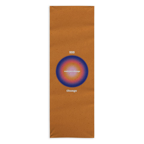 Emanuela Carratoni Angel Numbers Change 555 Yoga Towel