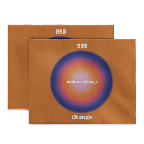 Emanuela Carratoni Angel Numbers Change 555 Placemat