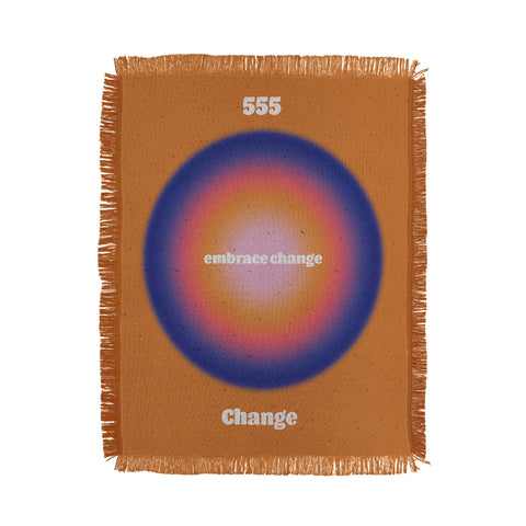 Emanuela Carratoni Angel Numbers Change 555 Throw Blanket