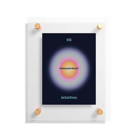 Emanuela Carratoni Angel Numbers Intuition 111 Floating Acrylic Print