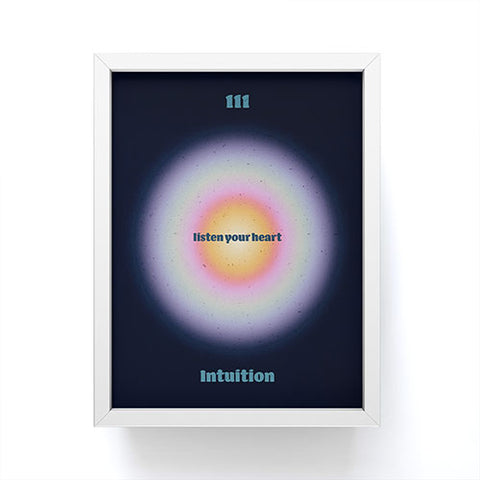 Emanuela Carratoni Angel Numbers Intuition 111 Framed Mini Art Print