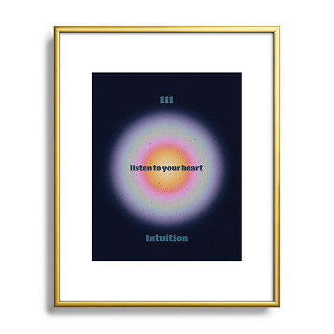 Emanuela Carratoni Angel Numbers Intuition 111 Metal Framed Art Print