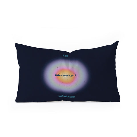 Emanuela Carratoni Angel Numbers Intuition 111 Oblong Throw Pillow