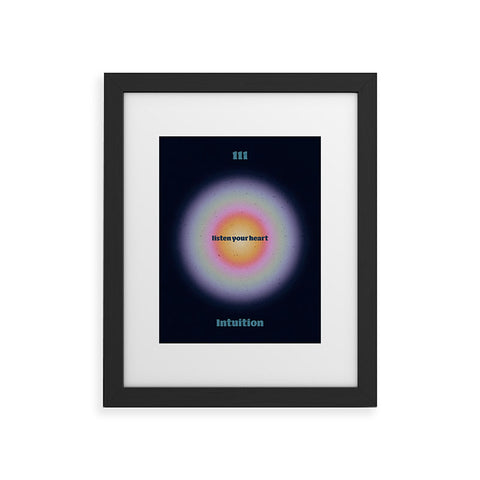 Emanuela Carratoni Angel Numbers Intuition 111 Framed Art Print