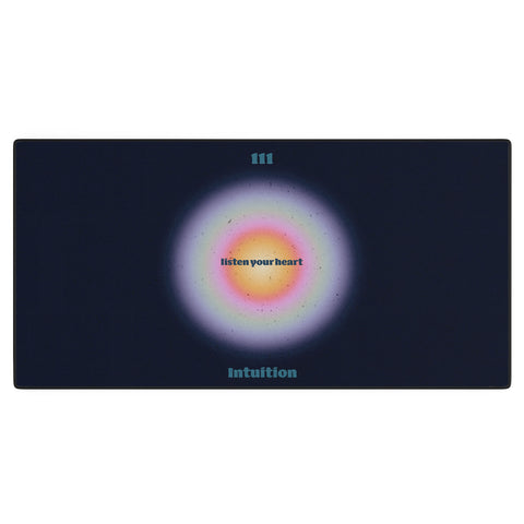 Emanuela Carratoni Angel Numbers Intuition 111 Desk Mat