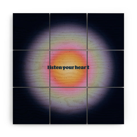 Emanuela Carratoni Angel Numbers Intuition 111 Wood Wall Mural