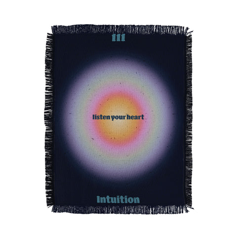 Emanuela Carratoni Angel Numbers Intuition 111 Throw Blanket