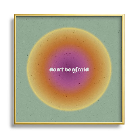 Emanuela Carratoni Angel Numbers Protect 444 Metal Square Framed Art Print