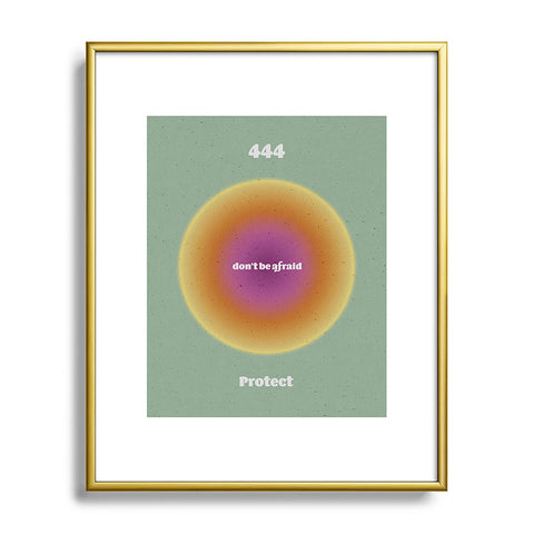 Emanuela Carratoni Angel Numbers Protect 444 Metal Framed Art Print