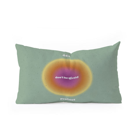 Emanuela Carratoni Angel Numbers Protect 444 Oblong Throw Pillow