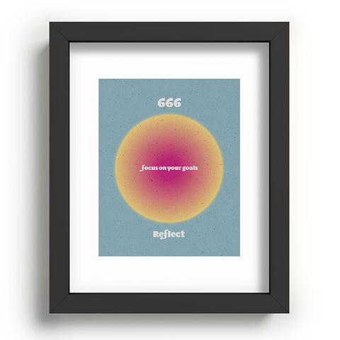 Emanuela Carratoni Angel Numbers Reflect 666 Recessed Framing Rectangle