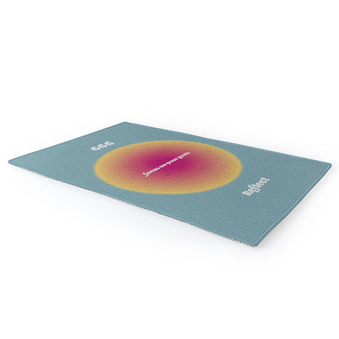 Emanuela Carratoni Angel Numbers Reflect 666 Area Rug