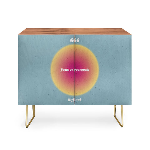 Emanuela Carratoni Angel Numbers Reflect 666 Credenza