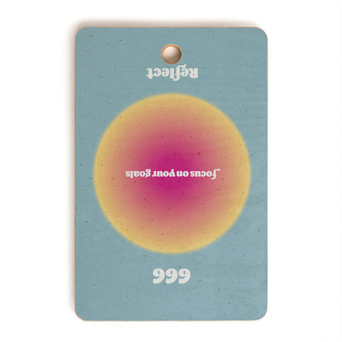 Emanuela Carratoni Angel Numbers Reflect 666 Cutting Board Rectangle