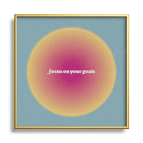 Emanuela Carratoni Angel Numbers Reflect 666 Metal Square Framed Art Print