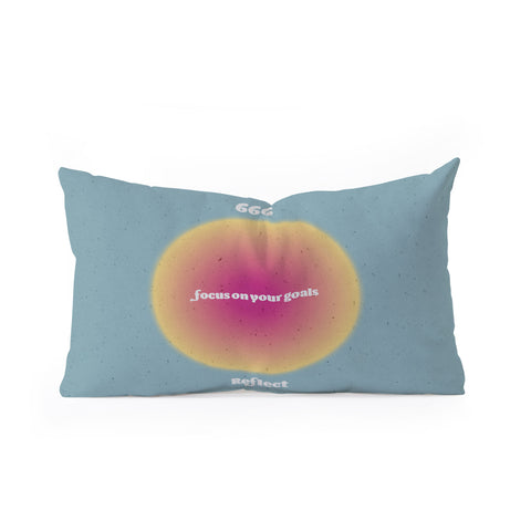 Emanuela Carratoni Angel Numbers Reflect 666 Oblong Throw Pillow