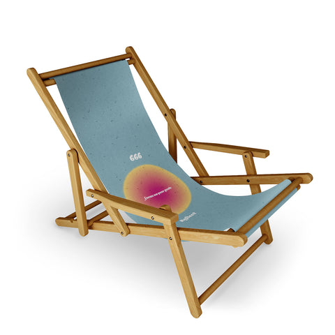 Emanuela Carratoni Angel Numbers Reflect 666 Sling Chair