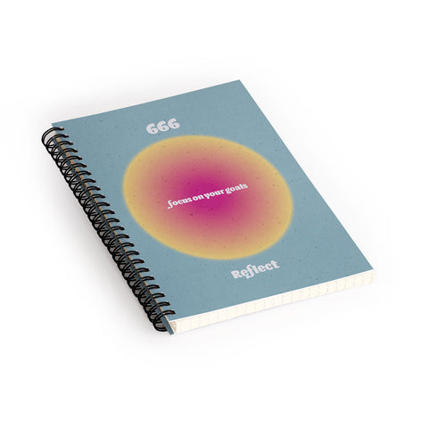 Emanuela Carratoni Angel Numbers Reflect 666 Spiral Notebook