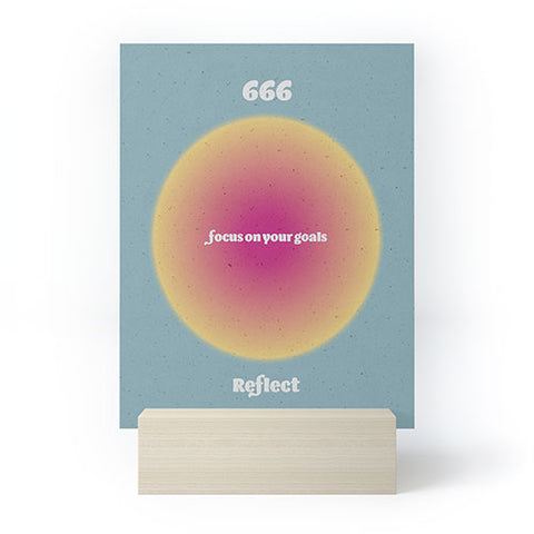 Emanuela Carratoni Angel Numbers Reflect 666 Mini Art Print