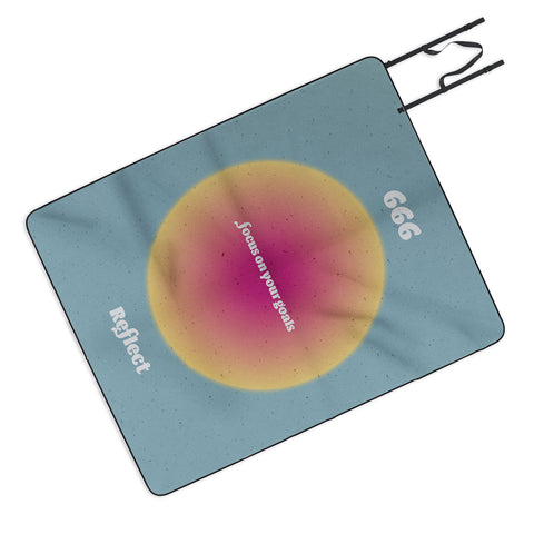 Emanuela Carratoni Angel Numbers Reflect 666 Picnic Blanket