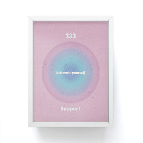 Emanuela Carratoni Angel Numbers Support 333 Framed Mini Art Print