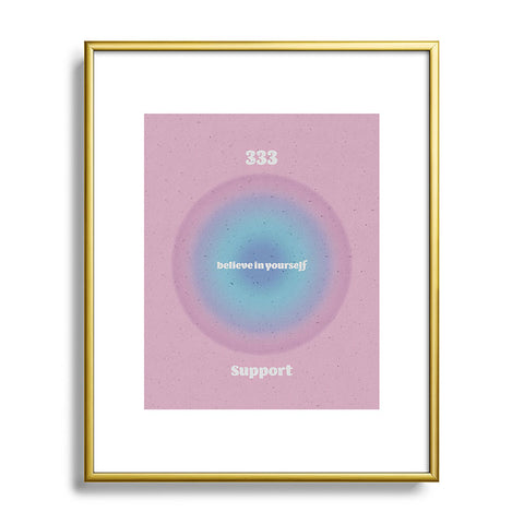 Emanuela Carratoni Angel Numbers Support 333 Metal Framed Art Print