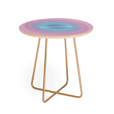 Emanuela Carratoni Angel Numbers Support 333 Round Side Table