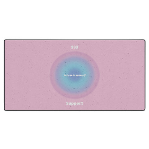 Emanuela Carratoni Angel Numbers Support 333 Desk Mat