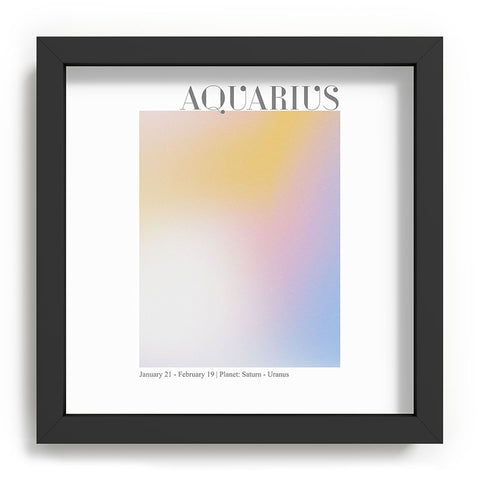 Emanuela Carratoni Aquarius Zodiac Sign Gradient Recessed Framing Square