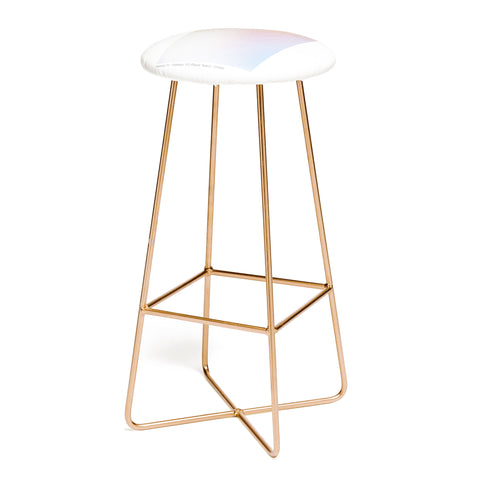 Emanuela Carratoni Aquarius Zodiac Sign Gradient Bar Stool