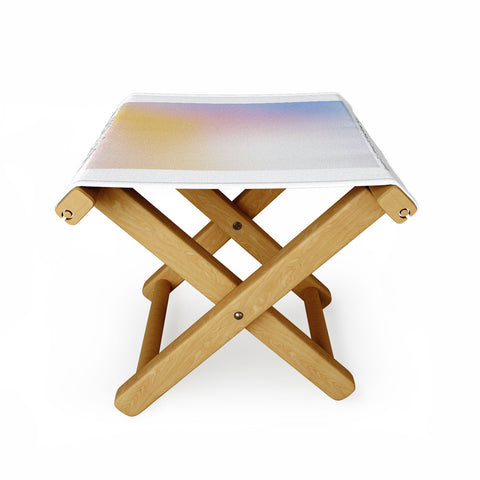 Emanuela Carratoni Aquarius Zodiac Sign Gradient Folding Stool