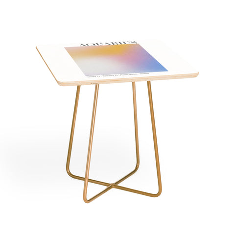 Emanuela Carratoni Aquarius Zodiac Sign Gradient Side Table