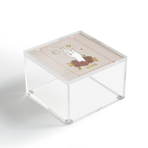 Emanuela Carratoni Aries Zodiac Series Acrylic Box