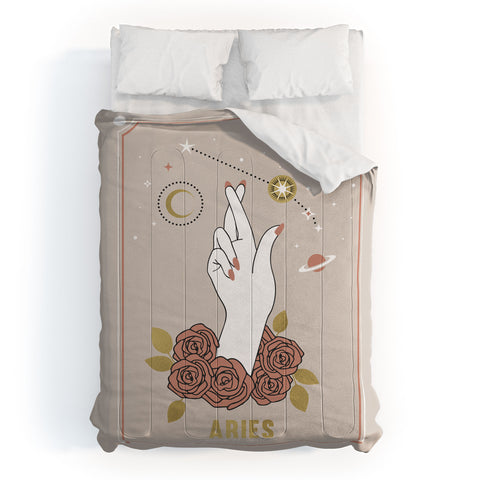 Emanuela Carratoni Aries Zodiac Series Comforter
