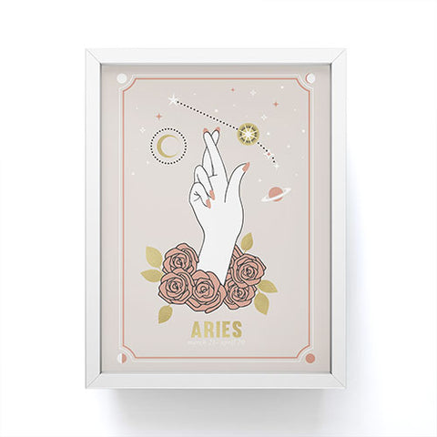 Emanuela Carratoni Aries Zodiac Series Framed Mini Art Print