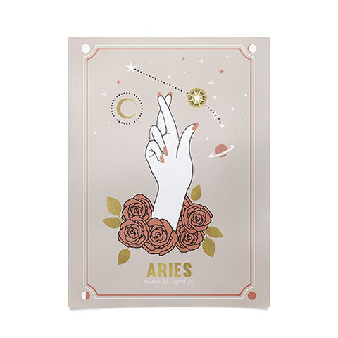 Emanuela Carratoni Aries Zodiac Series Poster