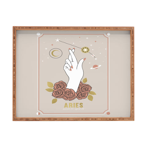 Emanuela Carratoni Aries Zodiac Series Rectangular Tray