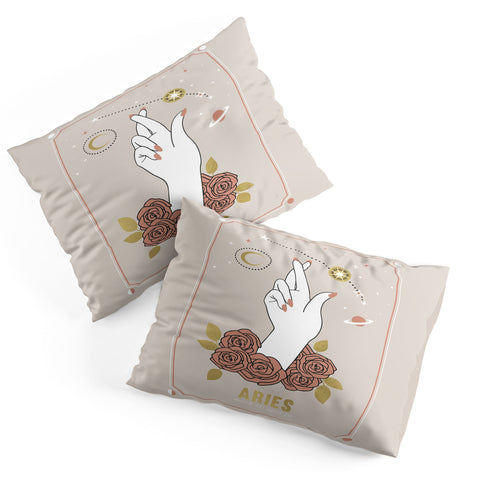 Emanuela Carratoni Aries Zodiac Series Pillow Shams