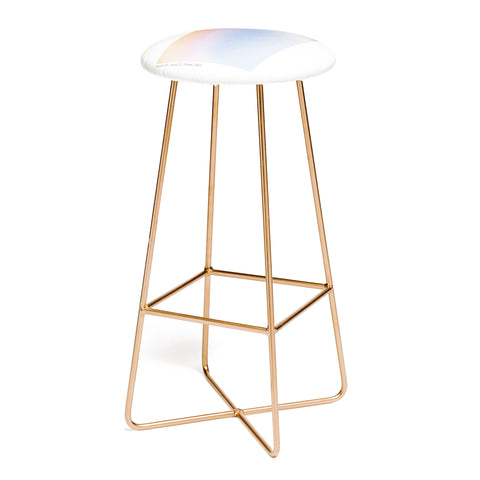Emanuela Carratoni Aries Zodiac Sign Gradient Bar Stool