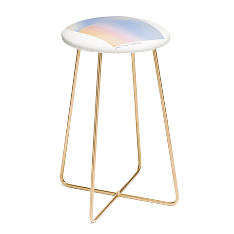 Emanuela Carratoni Aries Zodiac Sign Gradient Counter Stool