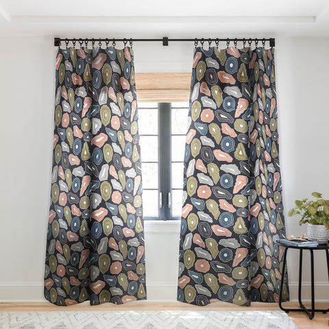 Emanuela Carratoni Artificial Gemstones Sheer Window Curtain