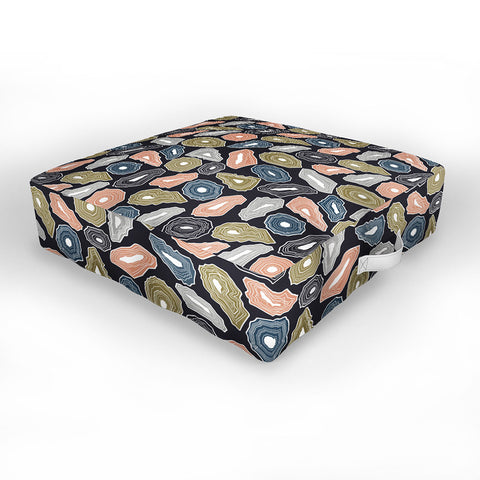 Emanuela Carratoni Artificial Gemstones Outdoor Floor Cushion