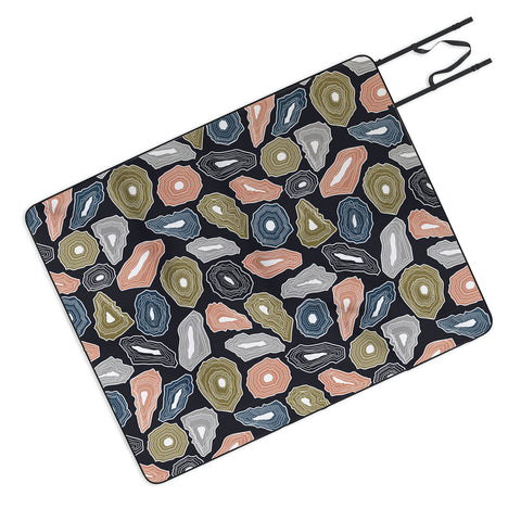 Emanuela Carratoni Artificial Gemstones Outdoor Blanket