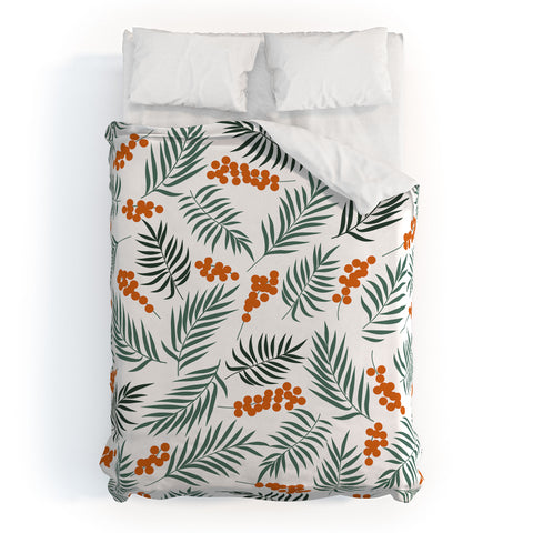Emanuela Carratoni Autumnal Berries Duvet Cover