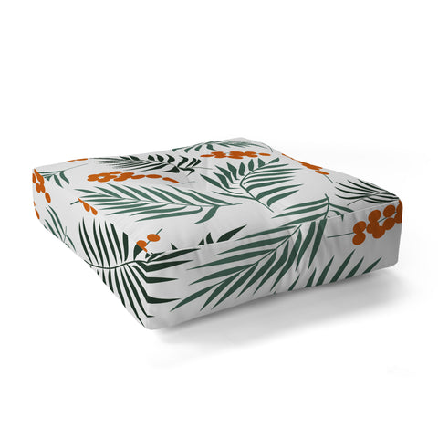 Emanuela Carratoni Autumnal Berries Floor Pillow Square