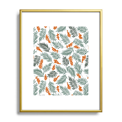 Emanuela Carratoni Autumnal Berries Metal Framed Art Print